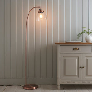 Hanson Floor Lamp Aged Copper