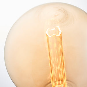 Globe Bulb Amber Glass