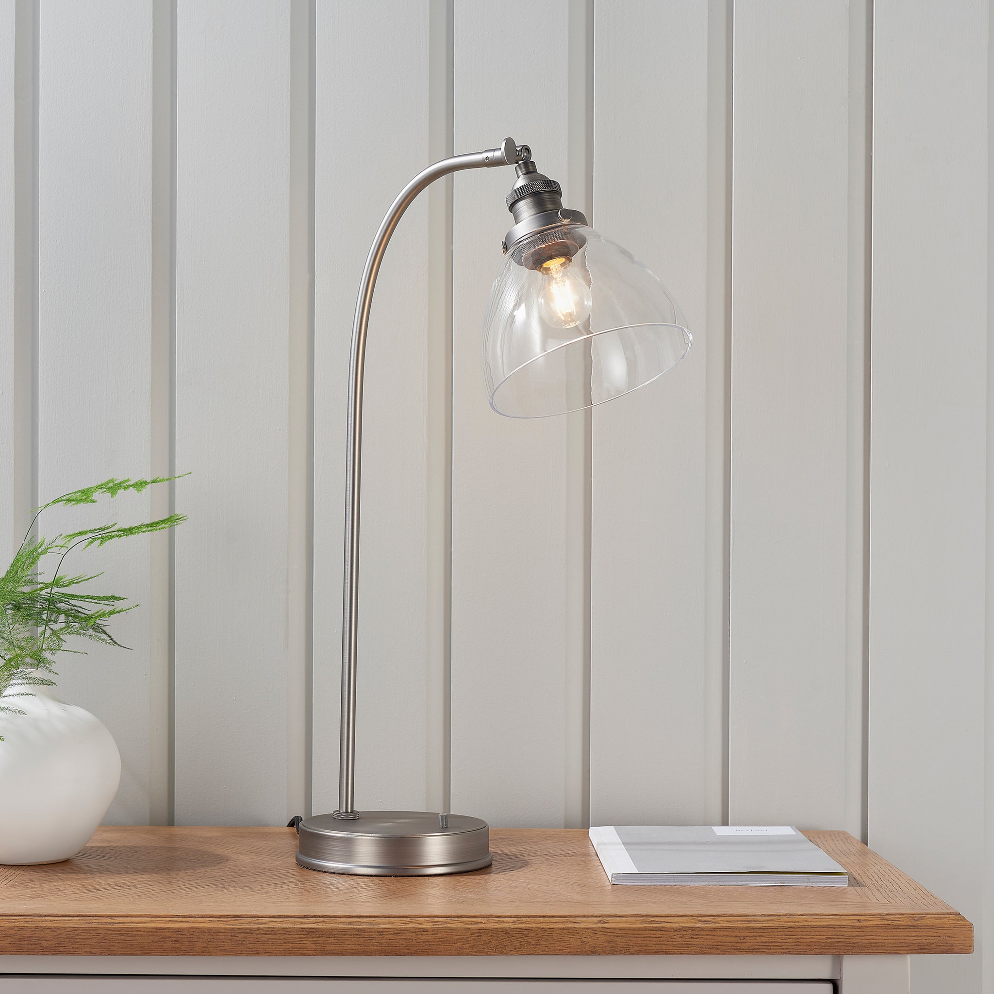 Hanson Table Light Brushed Silver