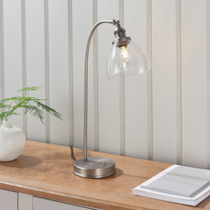 Hanson Table Light Brushed Silver