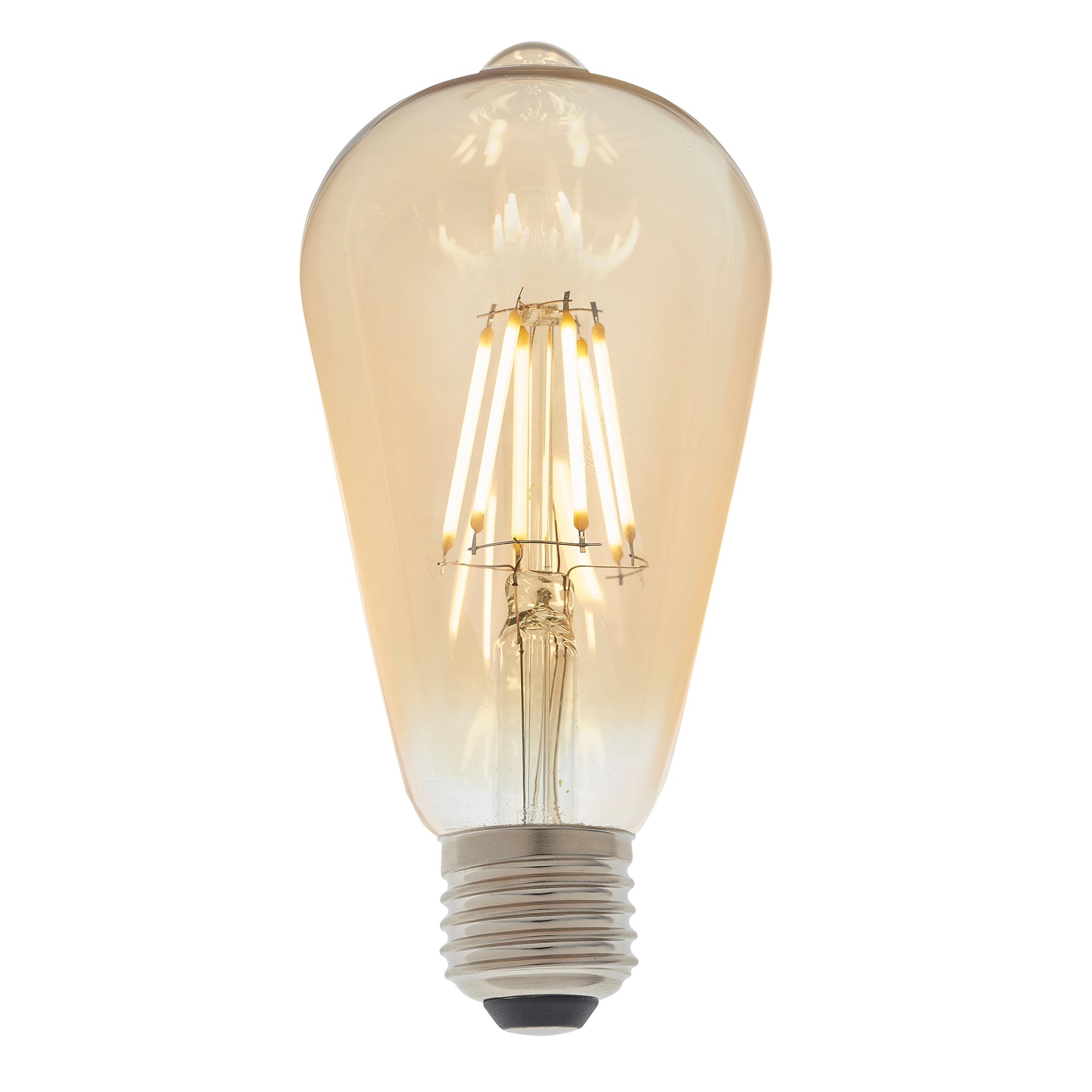 E27 LED Filament Pear Amber Glass D