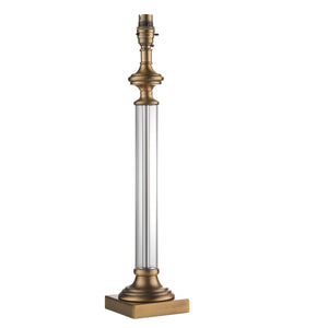 Ava Table Light Antique Brass Base Only