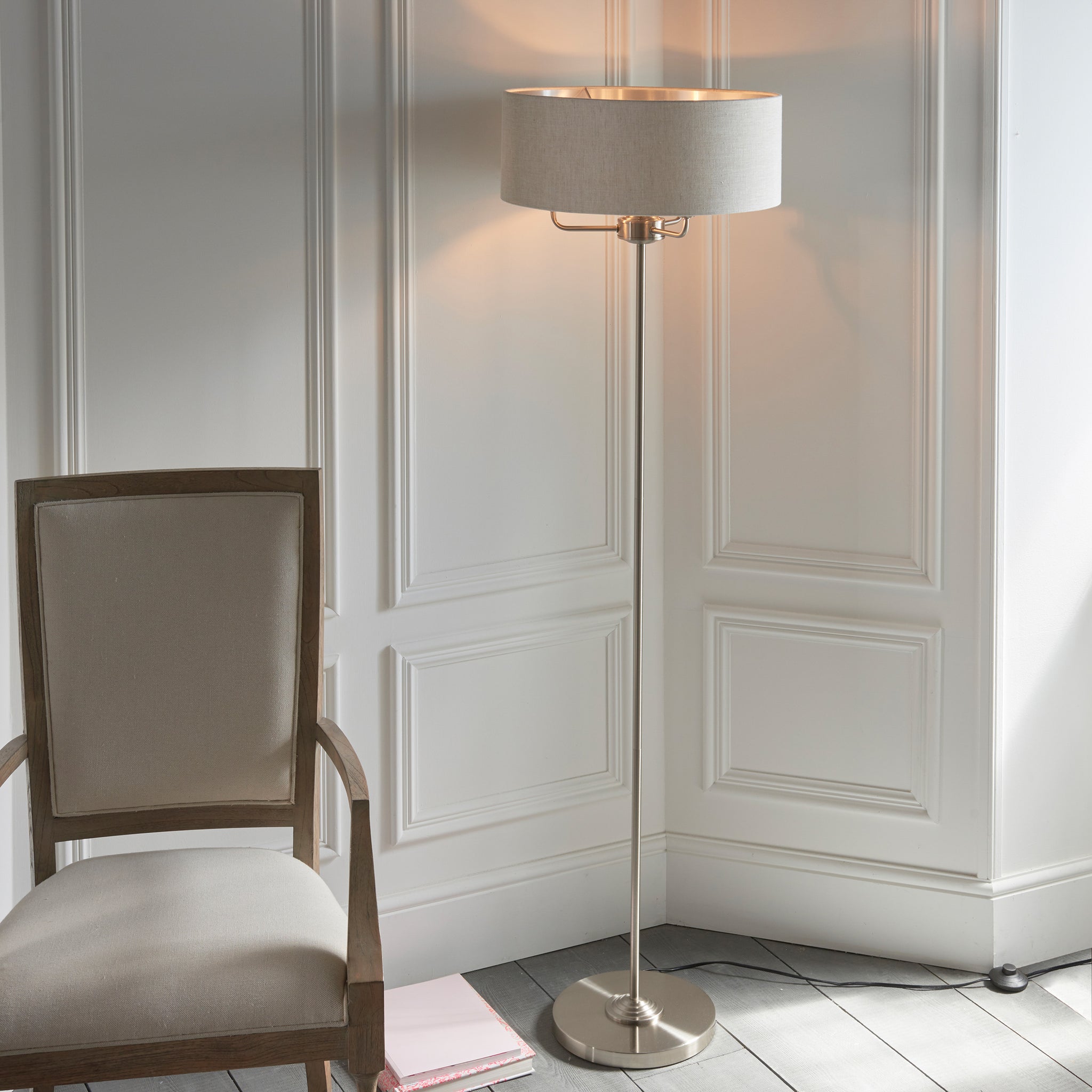 Moncler Floor Light Chrome & Natural