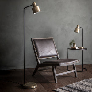 Mayweather Floor Lamp Brass / Black