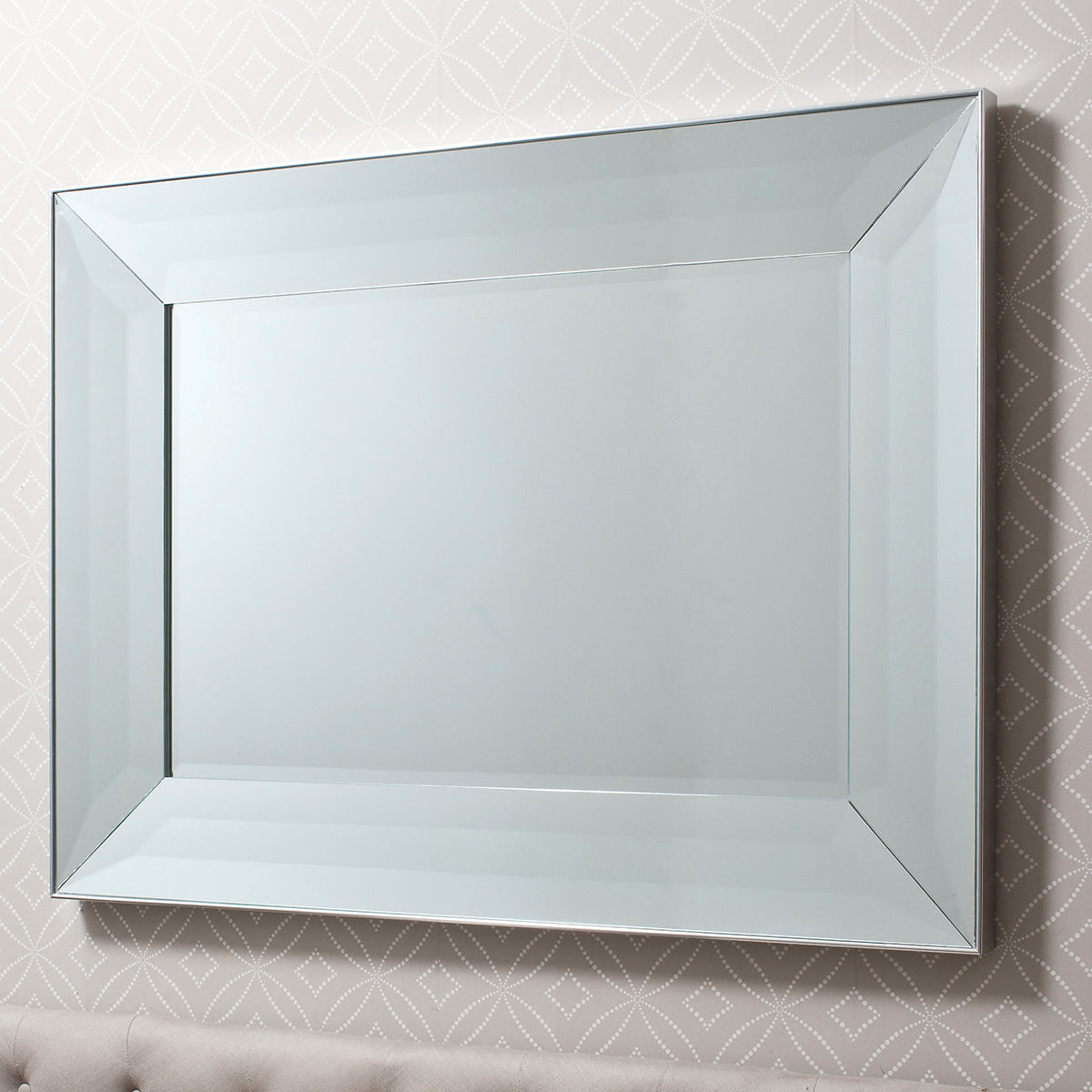 Carrera Rectangle Mirror Silver