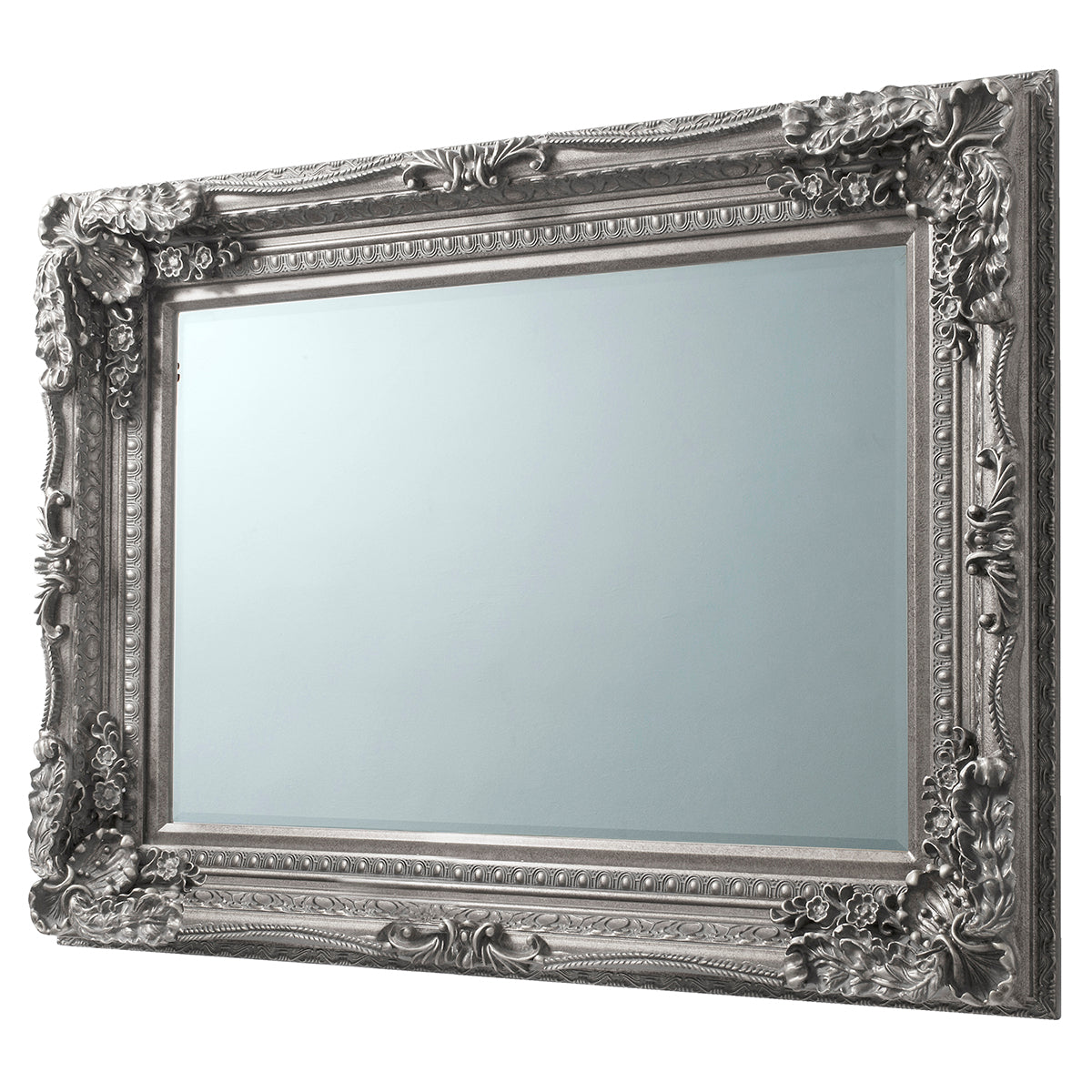 Carved Lewis Mirror Silver