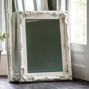 Carved Lewis Mirror Cream