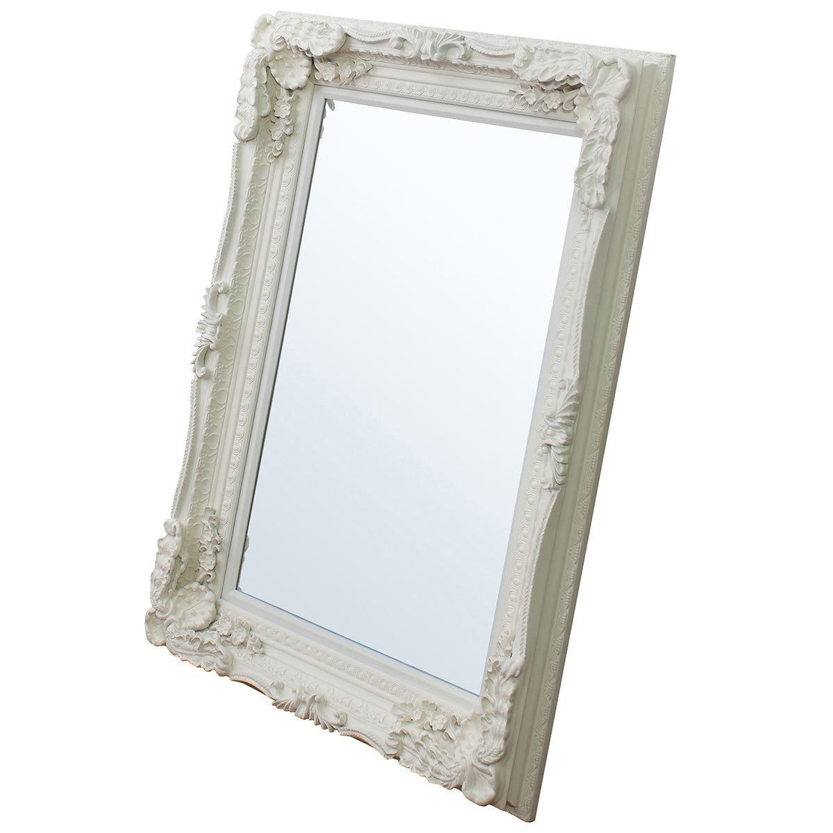 Carved Lewis Mirror Cream