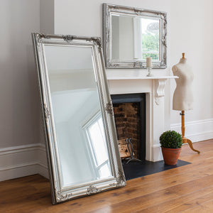Harlow Rectangle Mirror Antique Silver