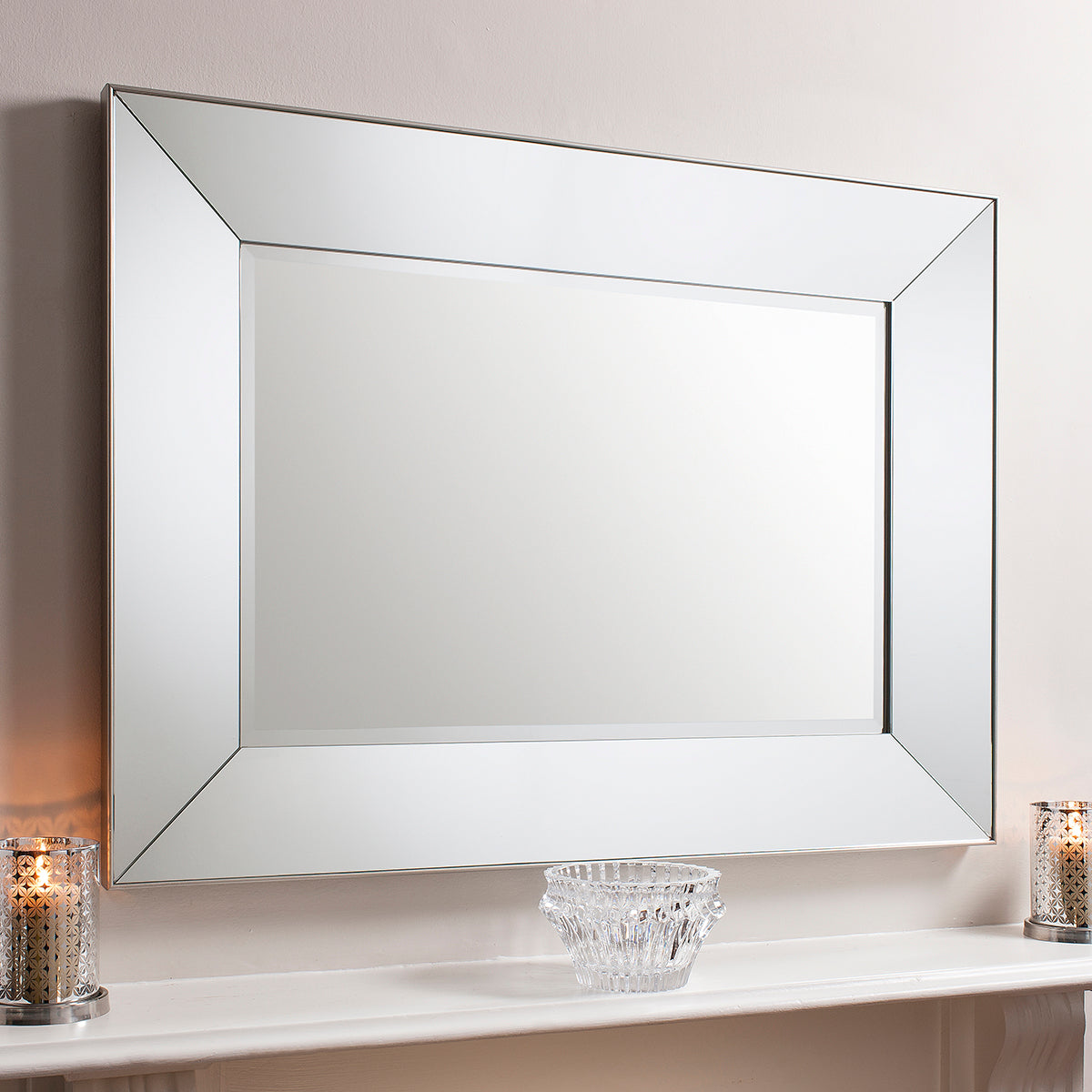 Vasco Rectangle Mirror Silver