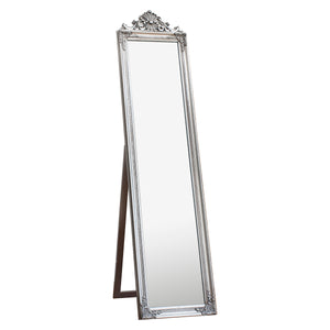 Lambton Wood Cheval Mirror Silver