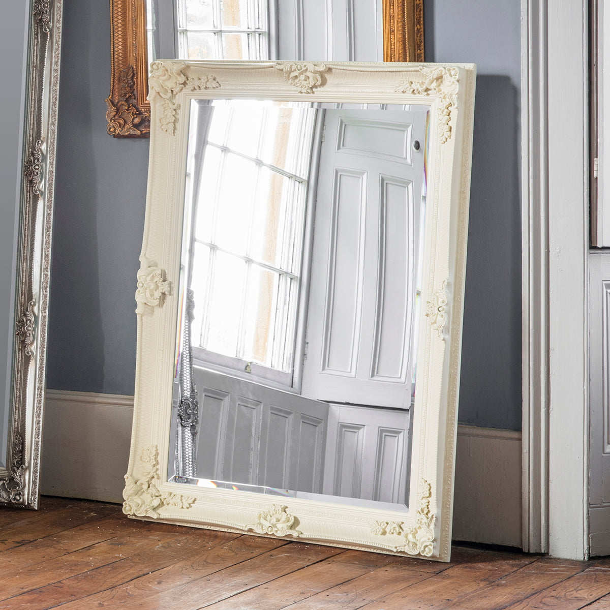Abney Rectangle Mirror Cream