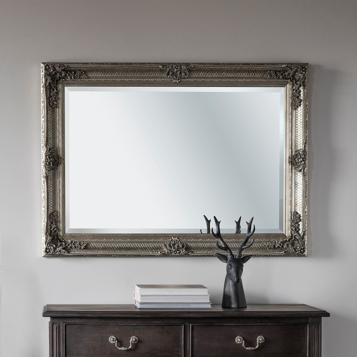 Abney Rectangle Mirror Silver