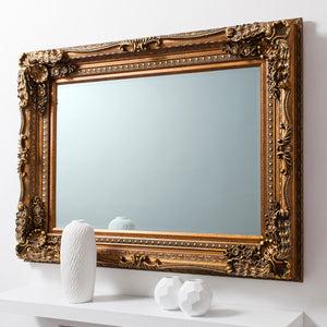Carved Lewis Mirror Gold