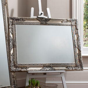 Hampstead Rectangle Mirror Ant Silver