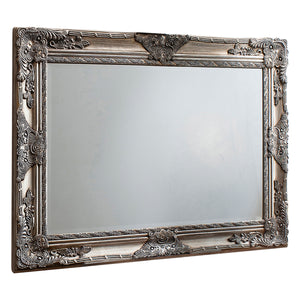 Hampstead Rectangle Mirror Antique Silver