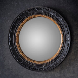 Langden Convex Mirror Black with Gold