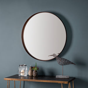 Greystoke Round Mirror Black