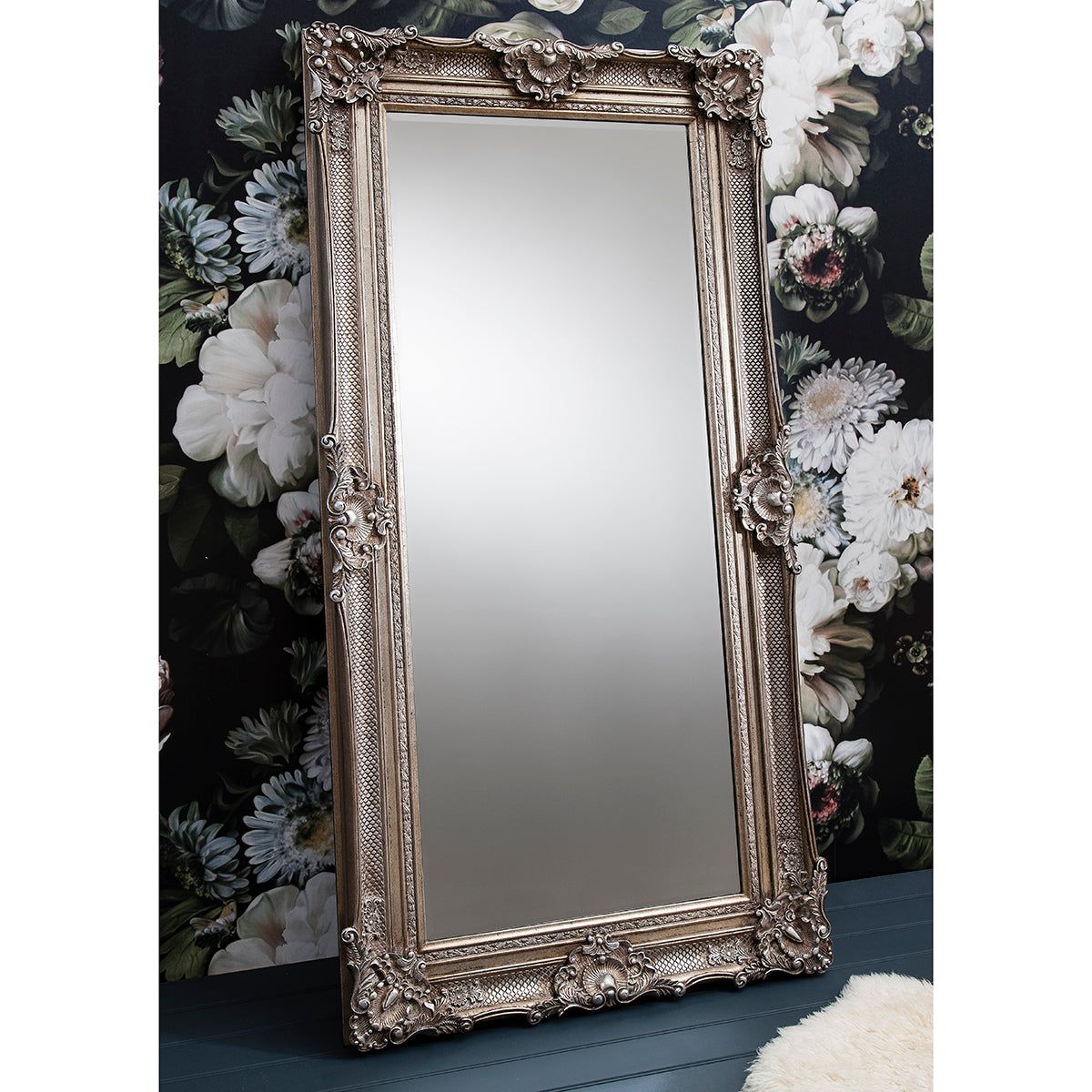 Stratton Leaner Mirror Silver