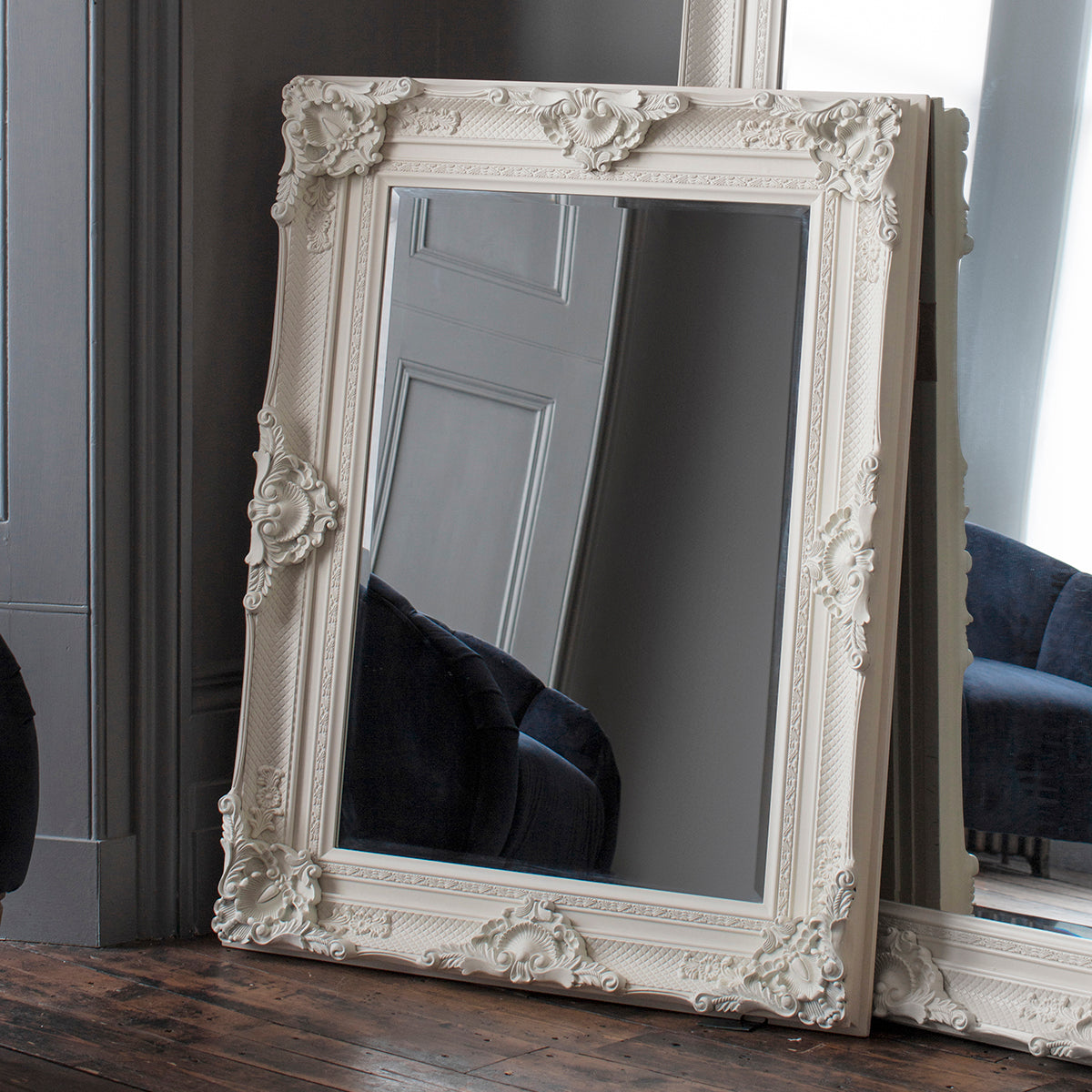 Stratton Rectangle Mirror Cream