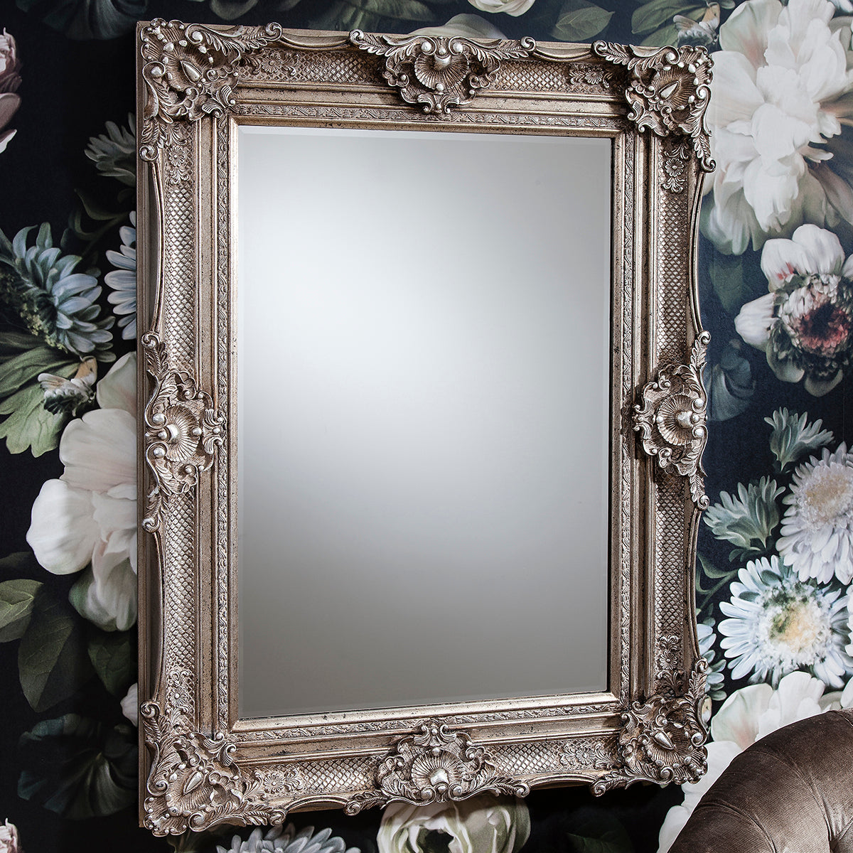 Stratton Rectangle Mirror Silver