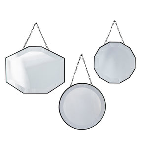 Staines Scatter Mirrors Chain Detail Set of 3