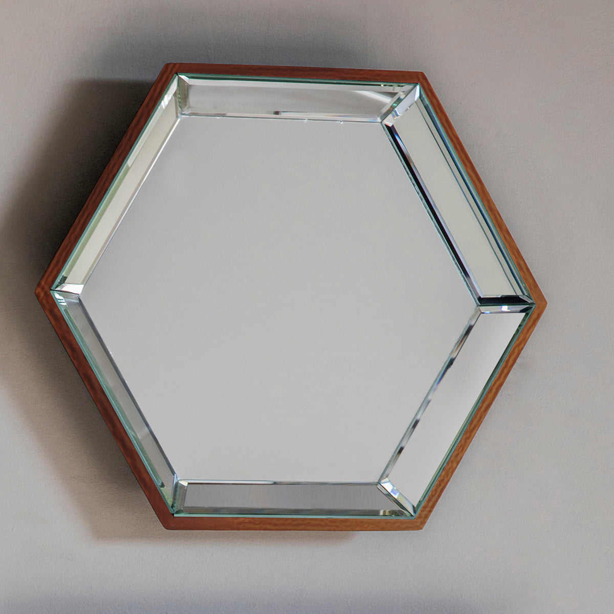 Hexagon Mirror Set of 6