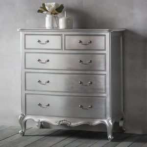 Reunion 5 Drawer Chest Silver