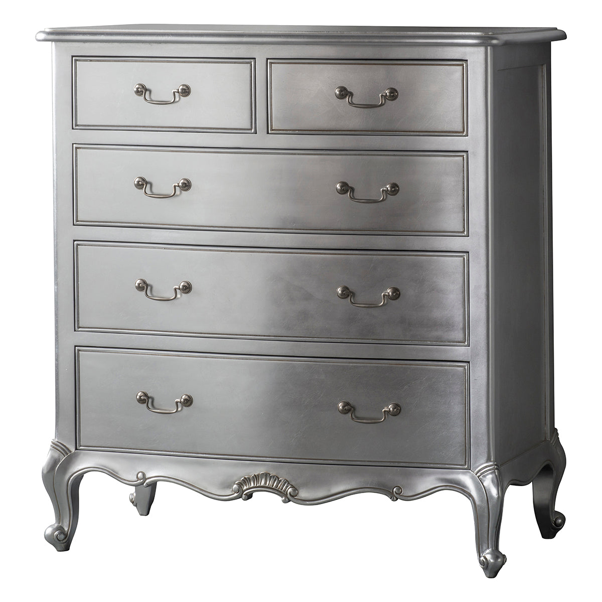 Reunion 5 Drawer Chest Silver