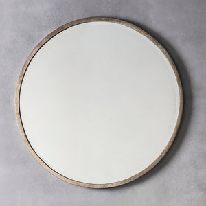 Higgs Round Antique Silver 80 x 80 cm