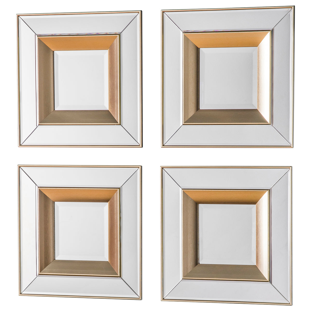 Ghost Mirror Square Set of 4