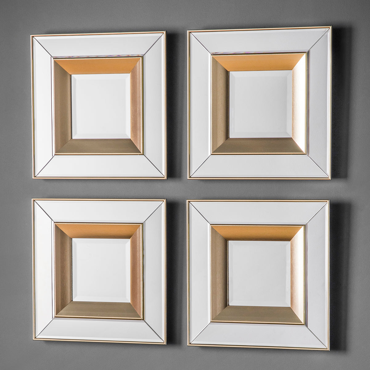 Ghost Mirror Square Set of 4