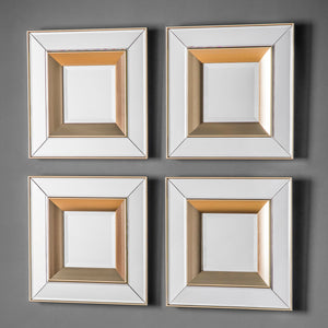 Ghost Mirror Square Set of 4