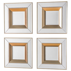 Ghost Mirror Square Set of 4
