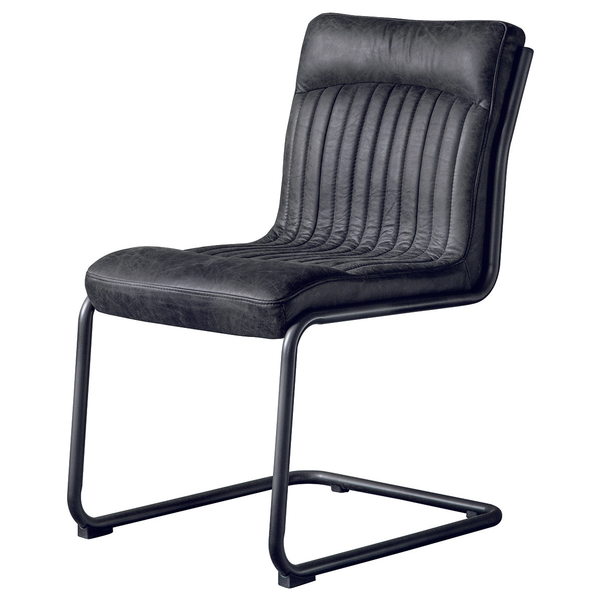 Carpe Leather Chair Antique Ebony