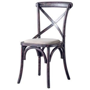 Caffe Chair Black Set of 2