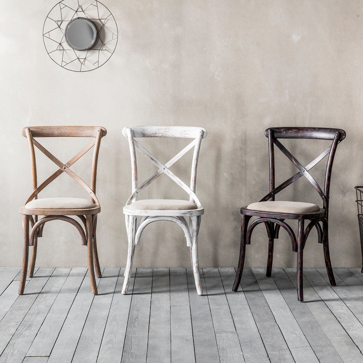 Caffe Chair White Set of 2
