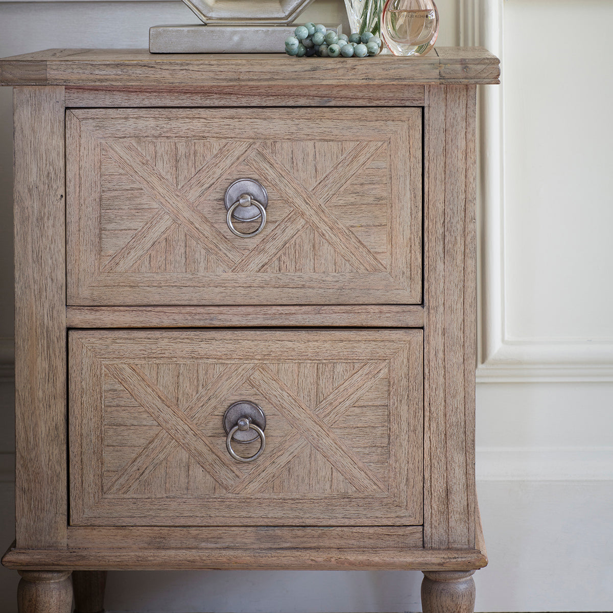 Muscat 2 Drawer Bedside Table