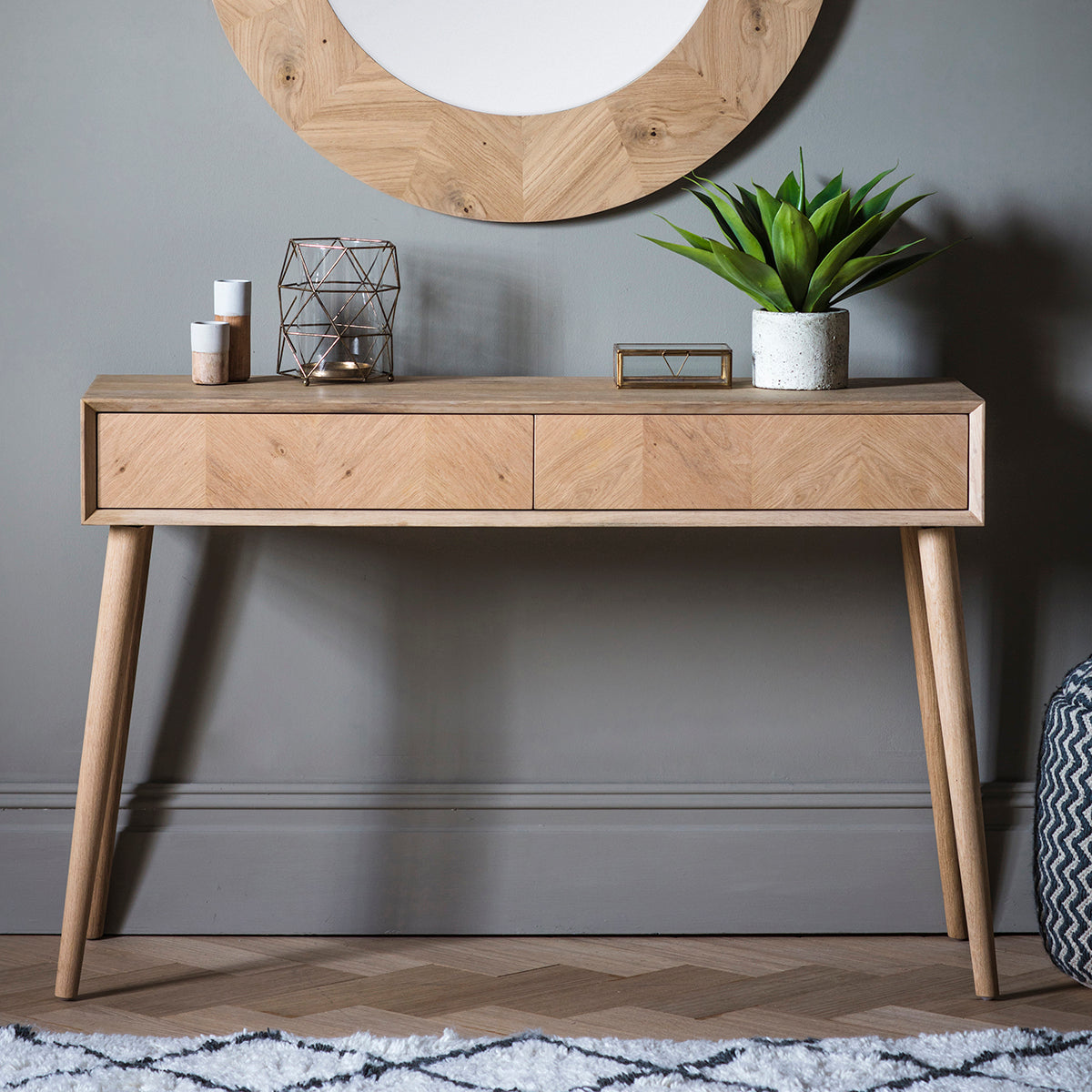 Milan 2 Drawer Console Table