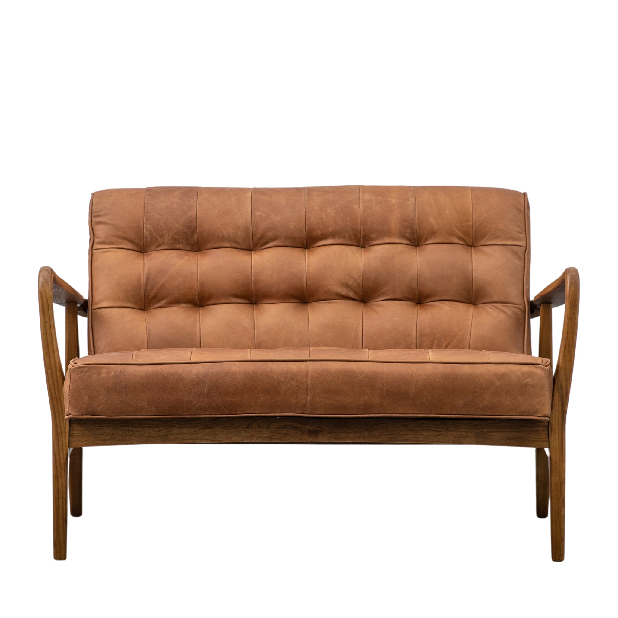 Camden 2 Seater Sofa Vintage Brown Leather