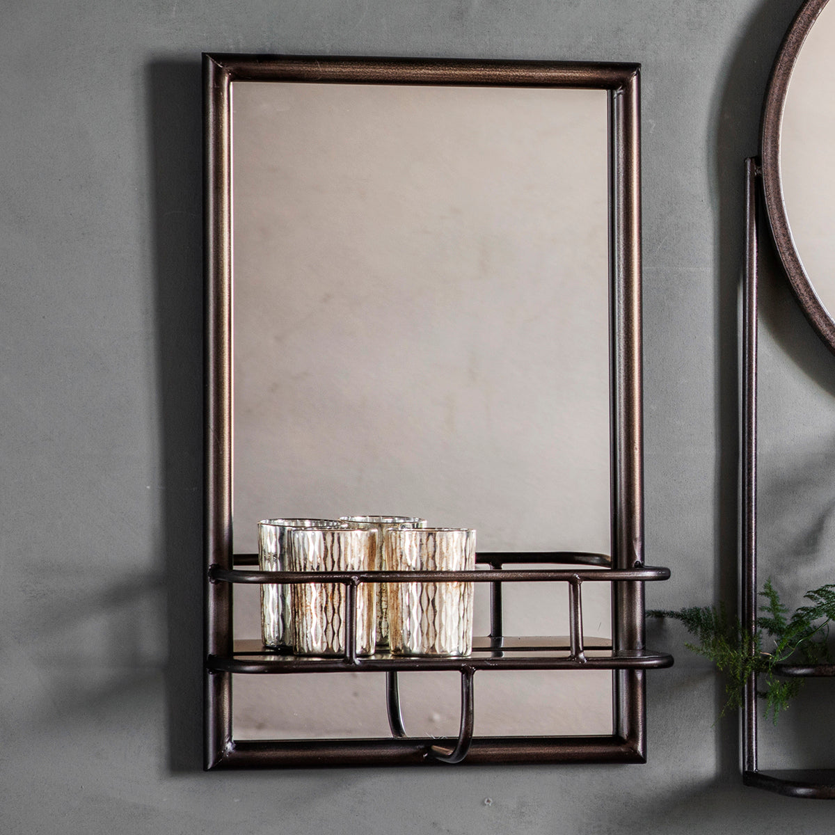Milward Rectangle Mirror Black