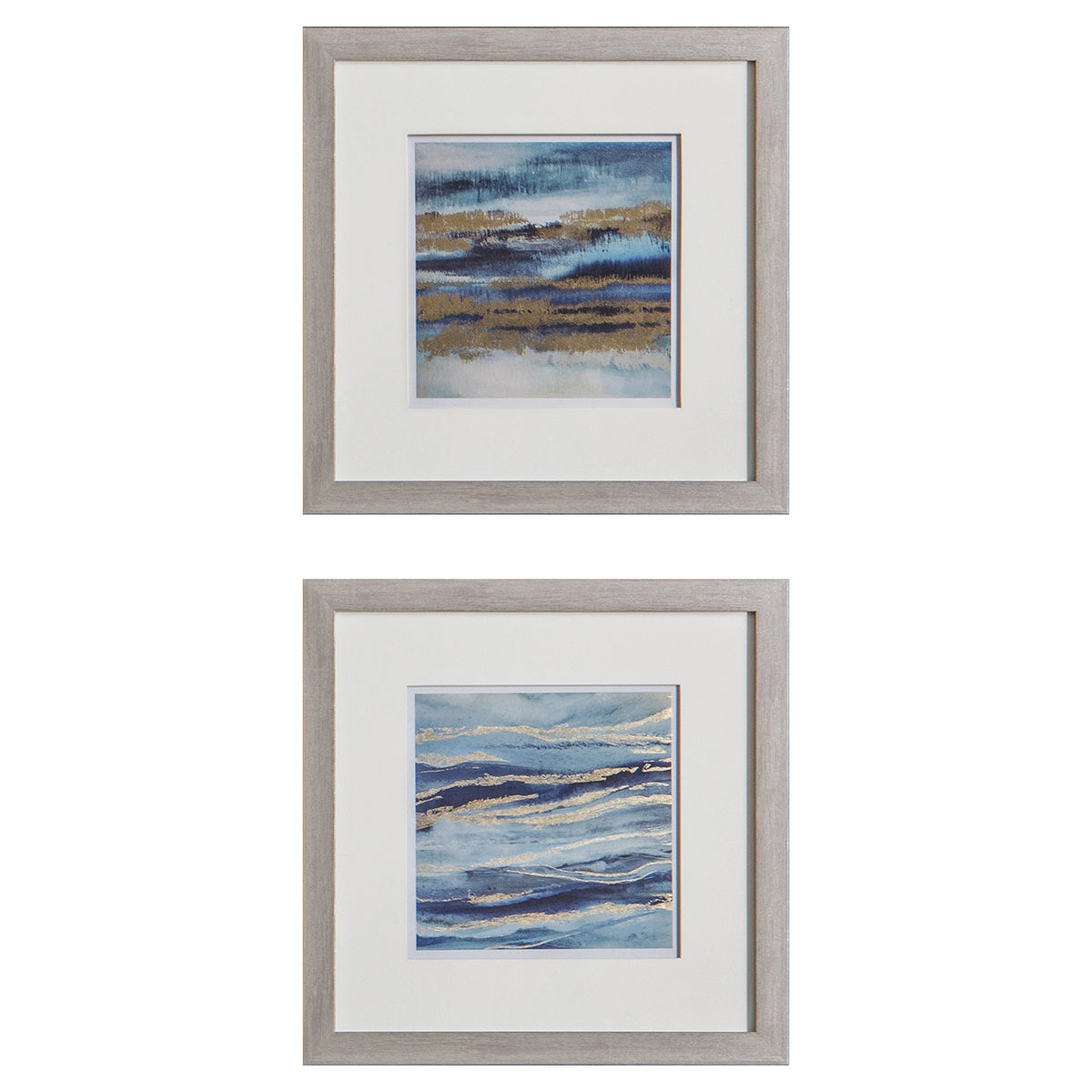 Aqua Framed Art Set of 2