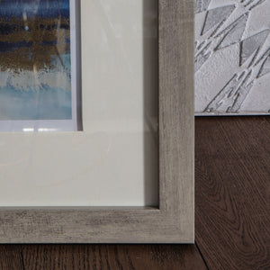 Aqua Framed Art Set of 2
