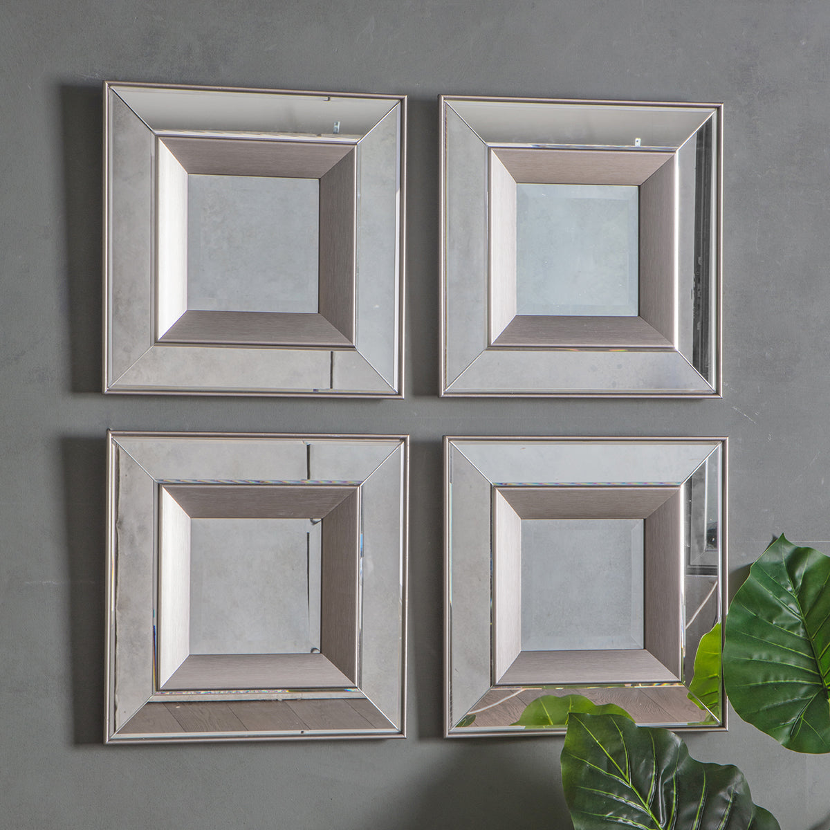 Madri Square Mirror Set of 4