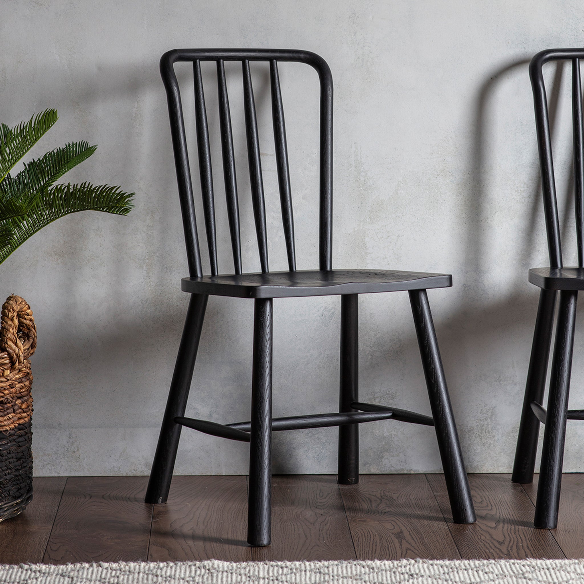 Coombe Dining Chair BlackSet of 2