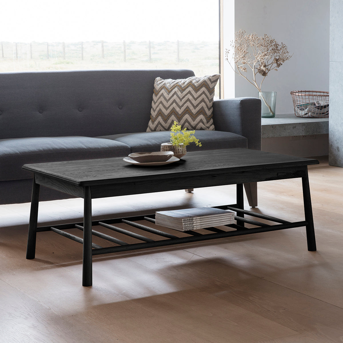 Coombe Rect Coffee Table Black