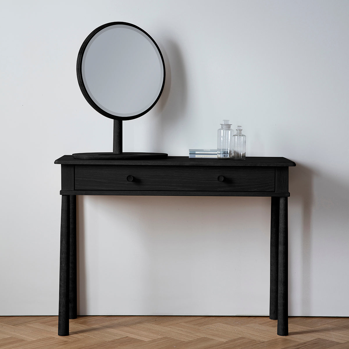 Coombe Dressing Table With Drawer Black