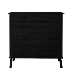 Coombe 5 Drawer Chest Black