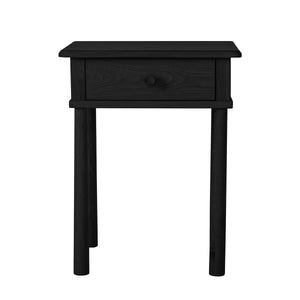 Coombe 1 Drawer Bedside Black