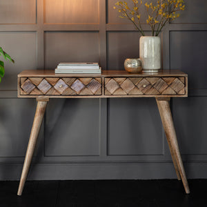 Tuscan Console Table Burnt Wax